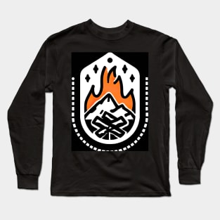 Camping Fire Long Sleeve T-Shirt